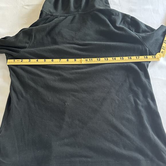 Ralph Lauren women S Long Sleeve Black Hooded Top with Logo - Picture 6 of 8